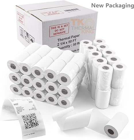 TK Thermal Rolls 57mm x 40mm (50 Pieces per box)