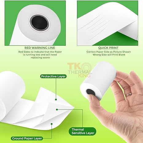 TK Thermal Rolls 57mm x 40mm (50 Pieces per box)