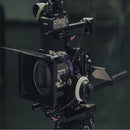 Fully rigged Tilta camera cage with matte box follow focus and audio handle setup