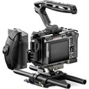 Tilta FX3 FX30 camera cage rear view with top handle side grip and 15mm baseplate