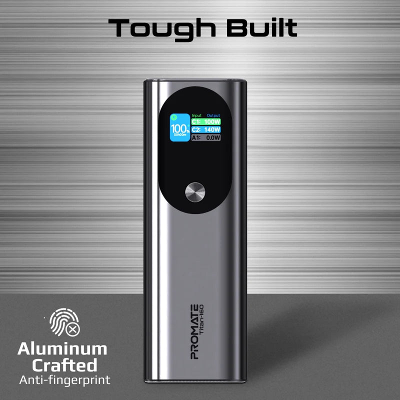 Promate Titan-160 27600mAh Powerbank 160W