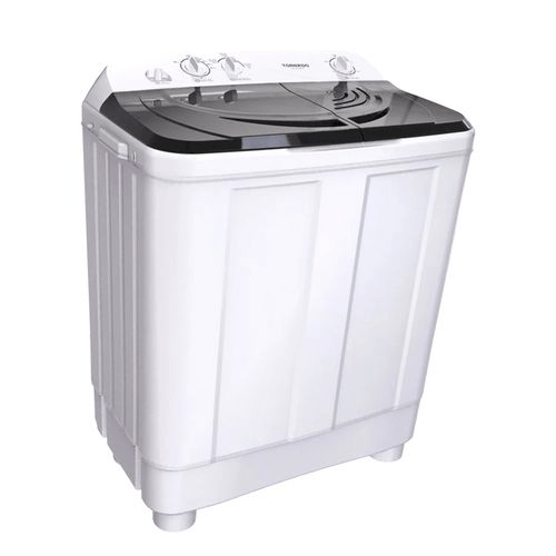 Tornado TWH-Z12DNE-W 12kg Top Loading Twin Tub Semi-Automatic Washing Machine - 12KG Washing Capacity, Top Loading, Semi-Automatic, Twin Tub