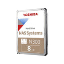 Toshiba N300 8TB NAS 3.5'' Internal Hard Drive - CMR SATA 6 GB/s 7200 RPM - HDWG480EZSTA