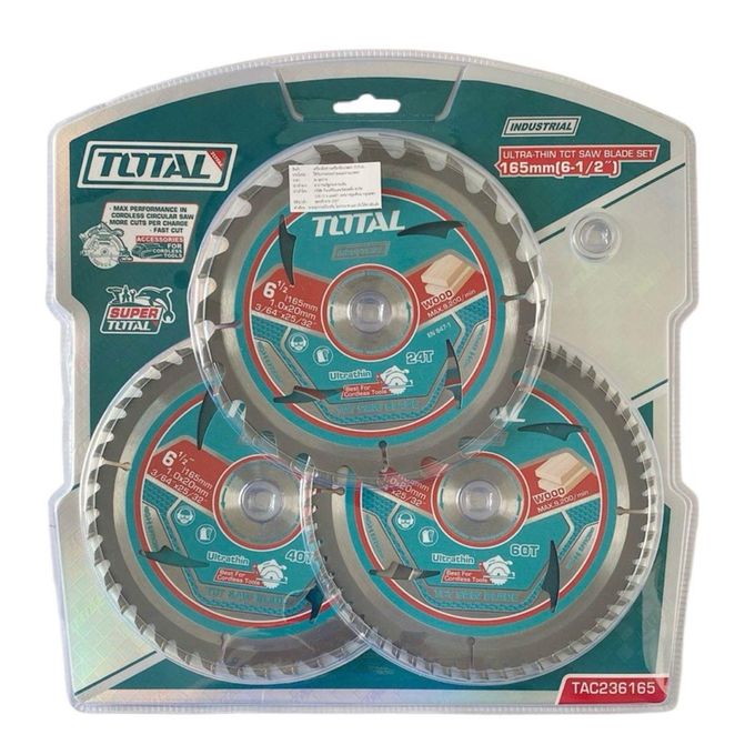 Total TAC236165 Ultra-thin TCT Saw Blade Set Size: 165mm(6-1/2")
