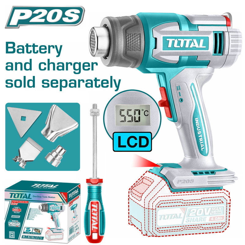 Total TBLI2003 20V Li-ion Cordless heat gun