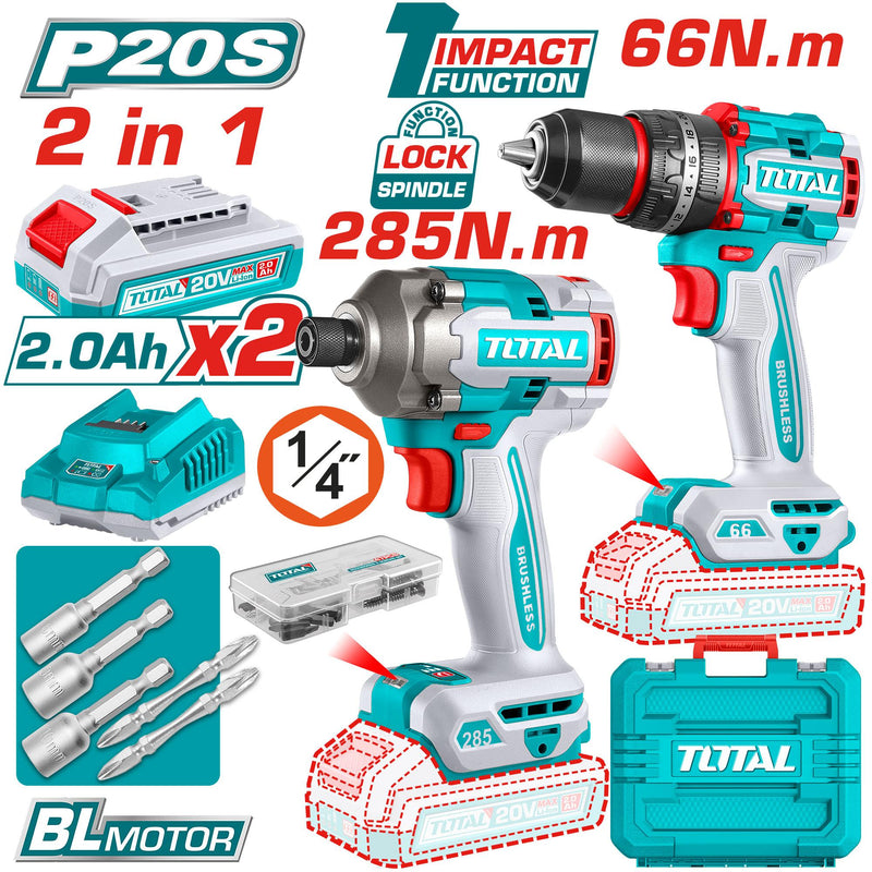 otal TCKLI20277 Cordless 2 pcs combo kit