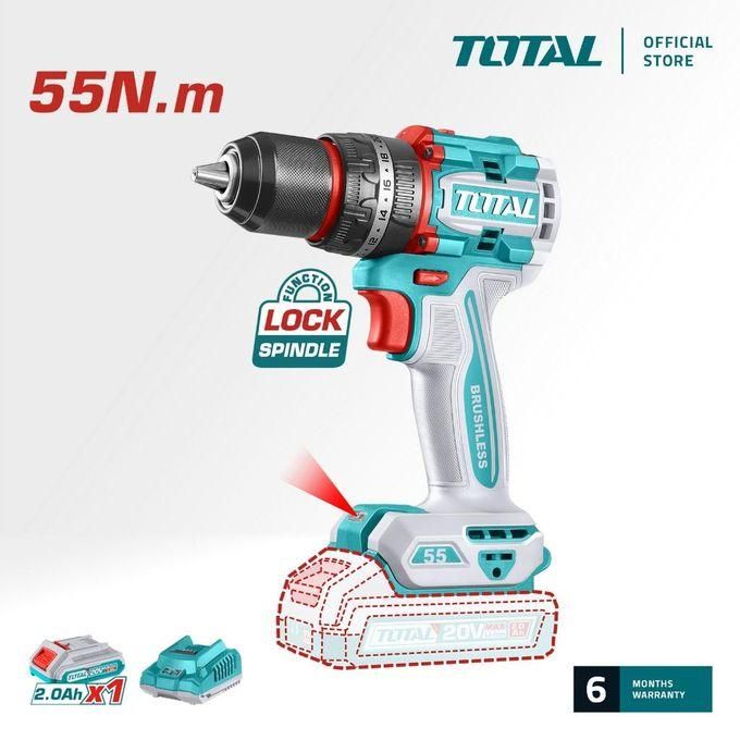 Total TDLI205582 Compact Brushless Cordless Drill 