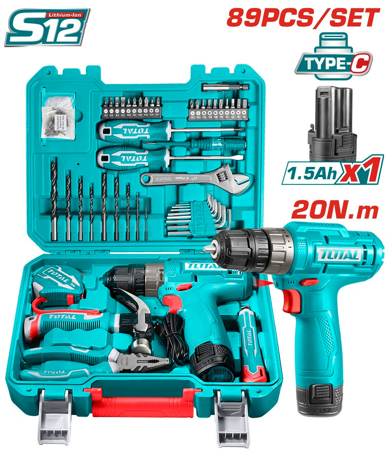 Total THKTHP10892 89 Pcs Tools set 