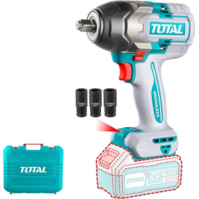 Total TIWLI2085 Cordless 20V impact wrench 20V