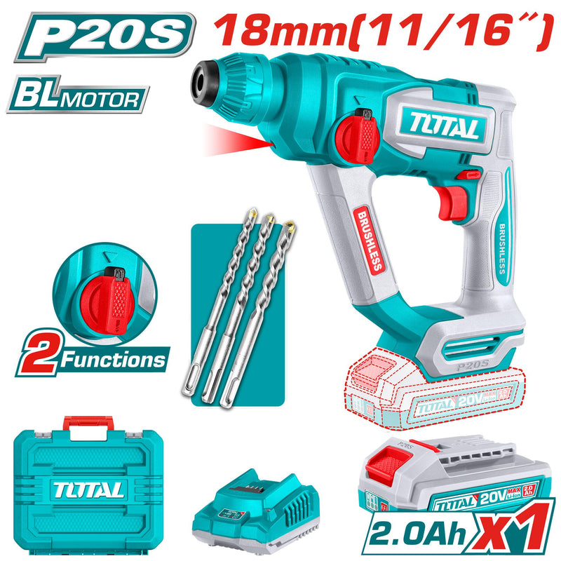 Total TRHLI201881 Cordless rotary hammer