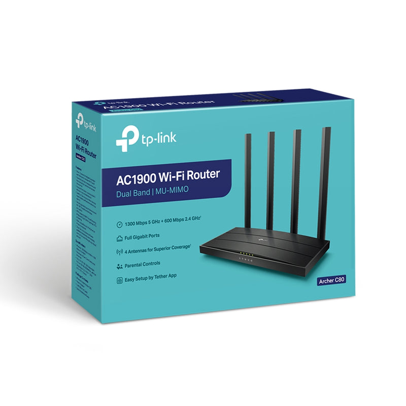 Tp-Link AC1900 Wireless MU-MIMO Wi-Fi 5 Router (Archer C80)