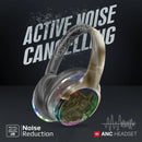 Promate Transtune-Gunmetal Headphones ANC Wireless With RGB