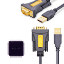 UGREEN CR104 USB-A to DB9 RS-232 Male Adapter Cable 1.5m UG-20211 – Reliable Serial Connection for PC & Laptop