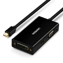 UGREEN MD114 Mini DisplayPort to HDMI/VGA/DVI Converter UG-20418 – Multi-Display Adapter for PC, Laptop & Mac