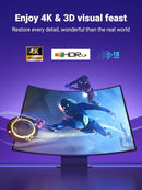 Ugreen HD-119 4K HDMI 2.0 Cable 60Hz Ultra HD 3D High Speed Braided with Ethernet 1M HDMI Cable (UG-30999)