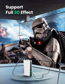 Ugreen HD-119 4K HDMI 2.0 Cable 60Hz Ultra HD 3D High Speed Braided with Ethernet 1M HDMI Cable (UG-30999)