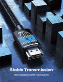 Ugreen HD-119 4K HDMI 2.0 Cable 60Hz Ultra HD 3D High Speed Braided with Ethernet 1M HDMI Cable (UG-30999)