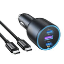 UGREEN EC705 130W 3-Port Fast Car Charger UG-35025 – Quick Charge USB-C & USB-A Adapter for Cars