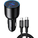 UGREEN EC705 130W 3-Port Fast Car Charger UG-35025 – Quick Charge USB-C & USB-A Adapter for Cars