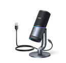 UGREEN CM769 Desktop USB Microphone UG-35629 – Cardioid Condenser, Plug & Play, Noise Reduction, Adjustable Stand Professional Streaming & Podcast Microphone