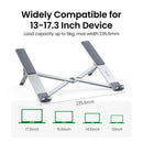 UGREEN LP451 Foldable Adjustable Laptop Stand UG-40289 – Portable Ergonomic Laptop Holder for Desk, Home & Office Use