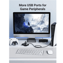 UGREEN CR113 4-Port USB 3.0 Hub 2-in-1 (USB-C & USB-A) 1M Black UG-40850 – 5Gbps High-Speed Data Splitter for Laptop & PC
