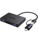 UGREEN CM812 4-in-1 USB-C & USB-A Dual Interface Card Reader UG-45167 – SD/TF/MS/CF High-Speed Adapter 