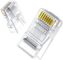UGREEN NW120 Cat6 UTP RJ45 Modular Plugs 100-Pack (UG-60558) – Gold-Plated Ethernet Connectors for Cat6 LAN Cable Crimping & Networking Installation