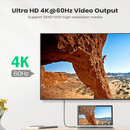 UGREEN US355 100W USB-C 3.1 Gen2 Male-to-Male 5A Data Cable 1m UG-80150  – Fast Charging & 4K@60Hz Video Transmission