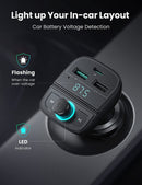 UGREEN CD229 Bluetooth Car Charger with PD, QC3.0, USB & TF Card UG-80910 – 5.0 Bluetooth Car Kit