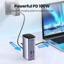 UGREEN CM555 12-in-1 USB-C Multifunction Docking Station Pro UG-90325 – Fast Data Transfer, 4K HDMI, PD Charging & Ethernet Hub