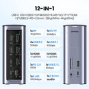 UGREEN CM555 12-in-1 USB-C Multifunction Docking Station Pro UG-90325 – Fast Data Transfer, 4K HDMI, PD Charging & Ethernet Hub