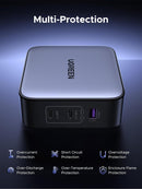 UGREEN CD296 65W 3-Port GaN Fast Charger UG-90409 – Interchangeable UK/US/EU Plugs, Quick Charging for Laptops, Phones & Tablets