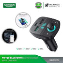 UGREEN Bluetooth Car Charger (5.0+PD+QC3.0+USB Flash Drive+TF) - CD229