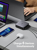 UGREEN CD271 GaN 200W 6-Port Desktop Fast Charger UGN-40915 – USB-C & USB-A Multi-Device Charging Station