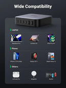 UGREEN CD271 GaN 200W 6-Port Desktop Fast Charger UGN-40915 – USB-C & USB-A Multi-Device Charging Station
