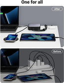 UGREEN CD271 GaN 200W 6-Port Desktop Fast Charger UGN-40915 – USB-C & USB-A Multi-Device Charging Station
