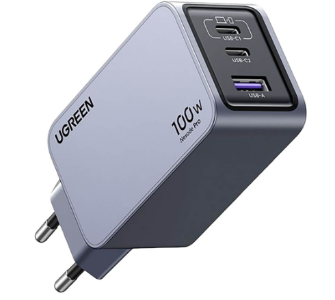 UGREEN Nexode Pro 100W GaN Charger (X757) – 3-Port Fast USB-C Wall Charger for MacBook, iPhone, Samsung, Dell