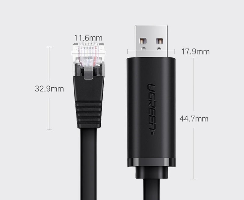 UGREEN CM204 USB-A to RJ45 Console Cable 1.5m - UG-50773