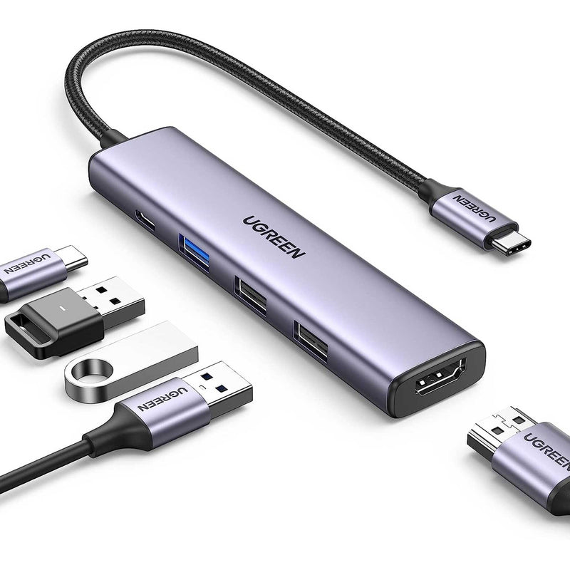 UGREEN CM 475 USB-C To HDMI + USB3.0 A + USB2.0 A (2 Ports) + PD Power Converter - UG-15495