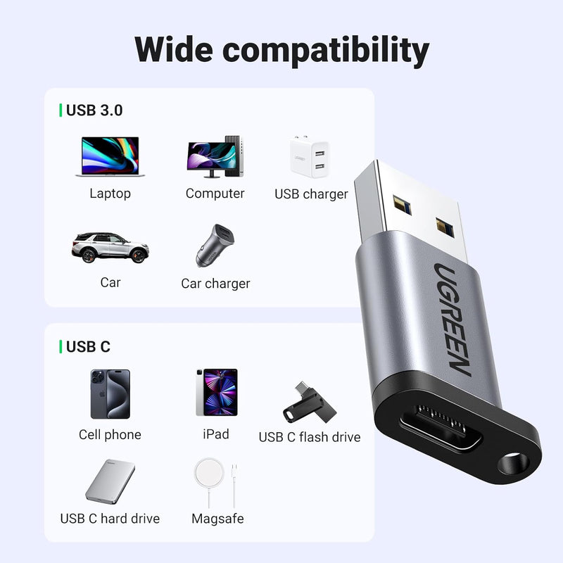 UGREEN US276 USB-A 3.0 Male to USB-C 3.1 Female Adapter (UG-50533)