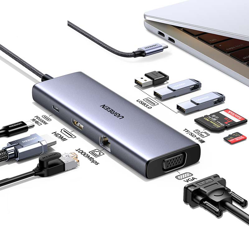 UGREEN USB-C Multifunction Adapter 9 in 1 – UG-15600