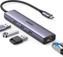  UGREEN CM475 USB-C to USB 3.0 Hub (3 Ports) + Gigabit Ethernet 4 In 1 Hub