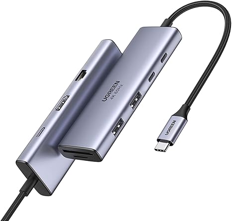 UGREEN CM498 9-In-1 USB-C To 3*USB A 3.0+HDMI+VGA+RJ45 Gigabit+SD/TF/100WPD Converter