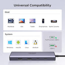 UGREEN CM498 9-In-1 USB-C To 3*USB A 3.0+HDMI+VGA+RJ45 Gigabit+SD/TF/100WPD Converter