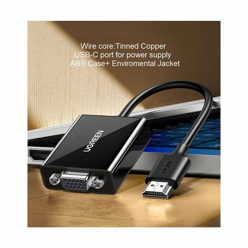 UGREEN CM6101 HDMI to VGA converter without Audio (with Power Port)