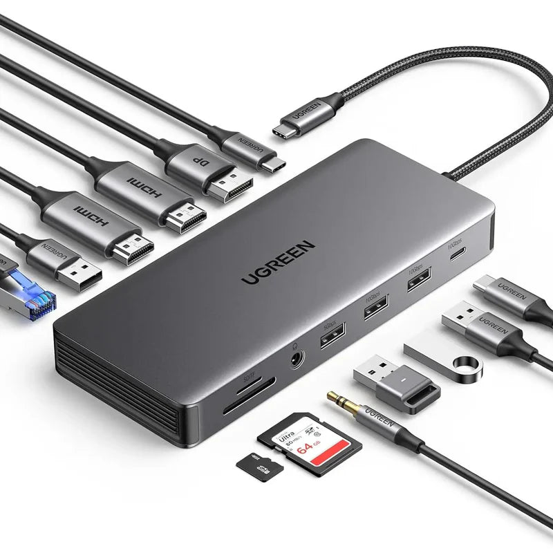 UGREEN CM681-15978 Revodok Pro 313 USB-C 13-In-1 Multifunction Docking Station 