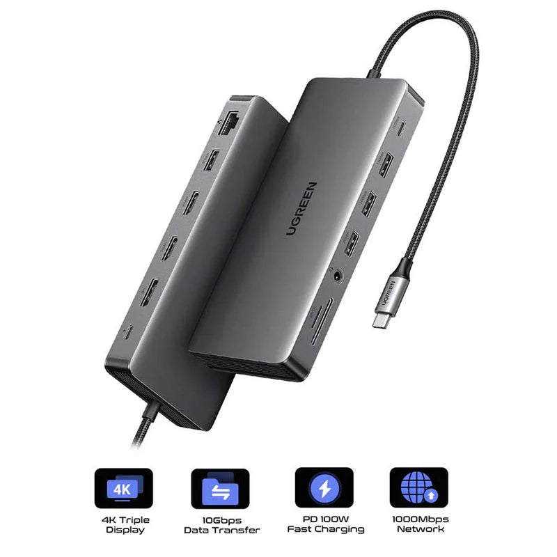 UGREEN CM681-15978 Revodok Pro 313 USB-C 13-In-1 Multifunction Docking Station 