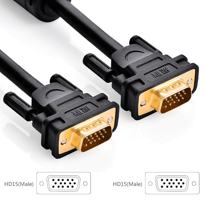 UGREEN VG101 VGA Male To Male Cable-1.5m