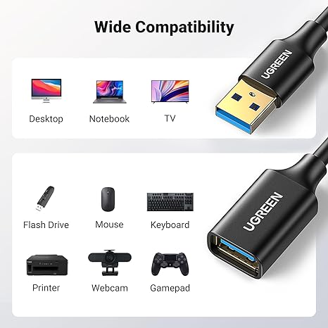 UGREEN USB 3.0 A Male To  Female Extension Cable 3M - US129